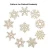 Import 50 Pieces Wooden Snowflake  DIY Wood Crafts for Christmas Tree from China