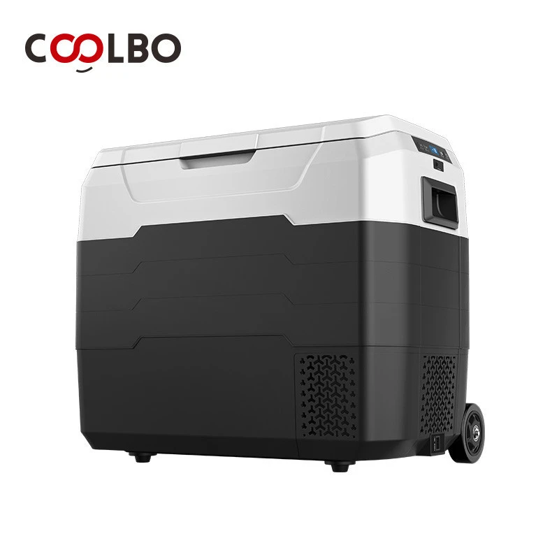 50L compressor cooler deep car freezer fridge refrigerator with wheel and handle for travel car use
