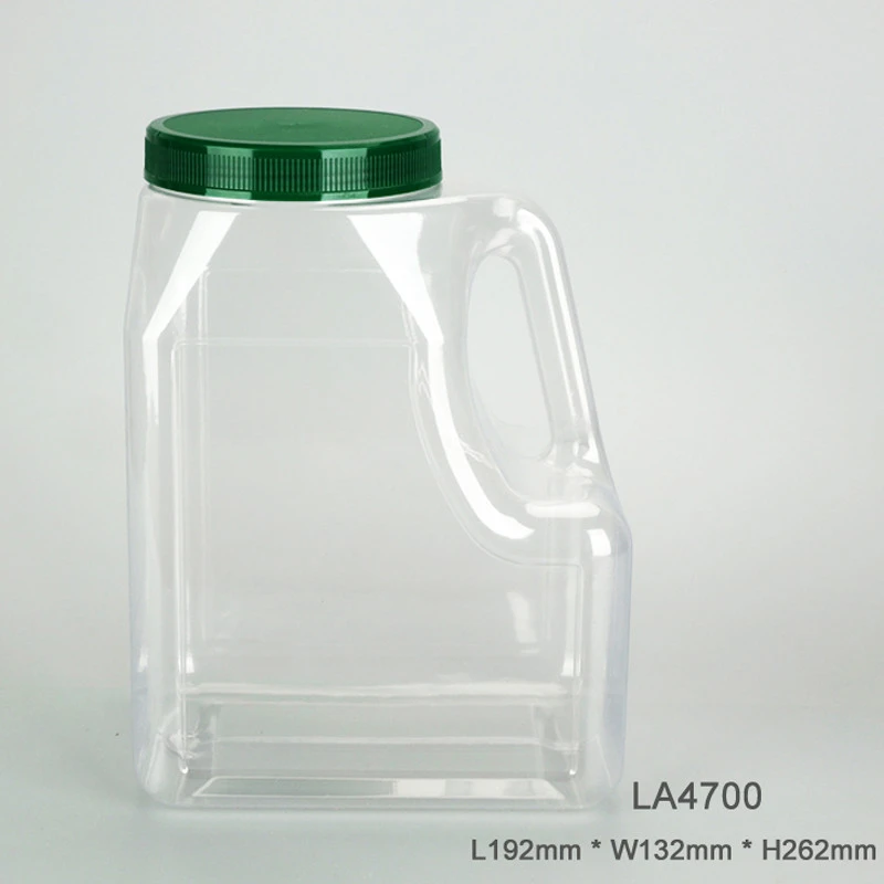 5LB plastic jug with handle for spice powder, garlic powder jar