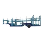 6-8 cars transporting tri axle double decks car carrier trailer