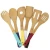 Import 6 Pieces Kitchen Set Serving Tools Cooking Utensil Natural Wooden Bamboo Cooking & Serving Utensils from China