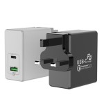 60W dual port smart wall charger, travel essential mobile phone accessories compatible for Samsung
