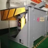 750kg Steel Shell Electric Induction Coil Melting Furnace for Copper Aluminum Iron Scrap
