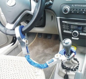 Buy 900 Universal Cuff Lock Hand Brake Gear Lock For Steering Wheel ...