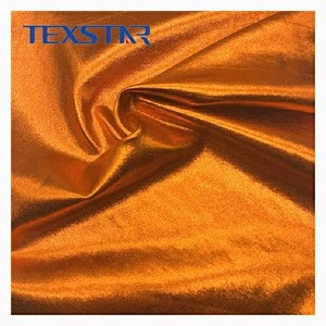 92 polyester 8 spandex hologram foil metallic spandex 2 way stretch fabric for dress and garment and stage wear