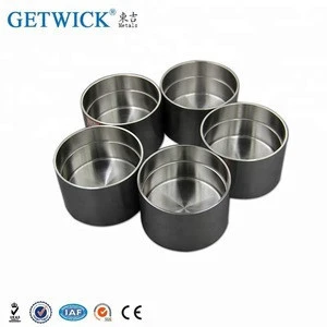 99.95% high density tungsten crucibles in industry furnace