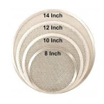 9" Aluminum Seamless Pizza Pan Round Chef's Baking Screen Pizza Screen