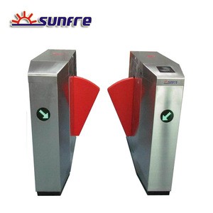 Access control turnstile /swipe RFID cards electronic flap turnstile /flap barrier gate