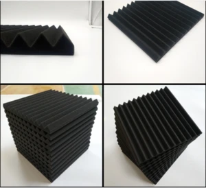 Acoustic Panels Pyramid Soundproofing Studio Foam Sound Proofing Padding for Wall 30x30x2.5cm