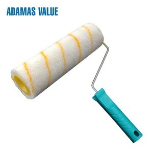 Acrylic paint roller brush, plastic handle paint roller with single wire frame, 18 inch roller cover