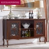 AD415A American Classic Solid Wood Sideboard Household Large Capacity Wooden Carved Sideboard