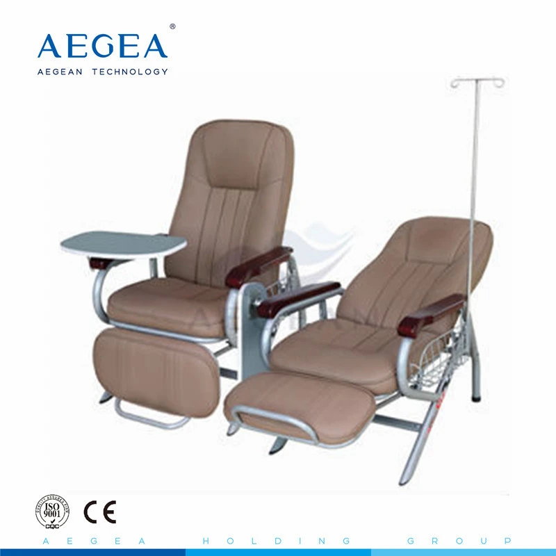 AG-AC006 advanced leather surface hospital iv infusion medical transfusion chair for sale