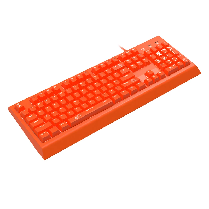 AJAZZ Gaming Keyboard Backlit Ergonomic PC Latest White Computer Gaming Mechanical Keyboard Game Keyboard 104 Keys Wired USB 2.0