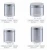 Import Aluminum cap small empty bottle PET plastic jar,Wide mouth cosmetic jar 200ml from China