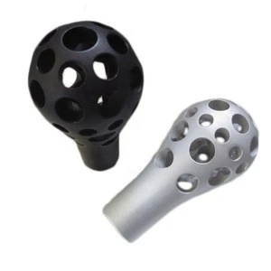 aluminum silver black anodizing car gear shift knob provided by China best professional custom factory