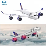 Amazon 2021 Hot selling Simulation rc Plane 2.4G RC Aircraft Radio Control Airplane 747 3CH DIY Airplane with light For Kids