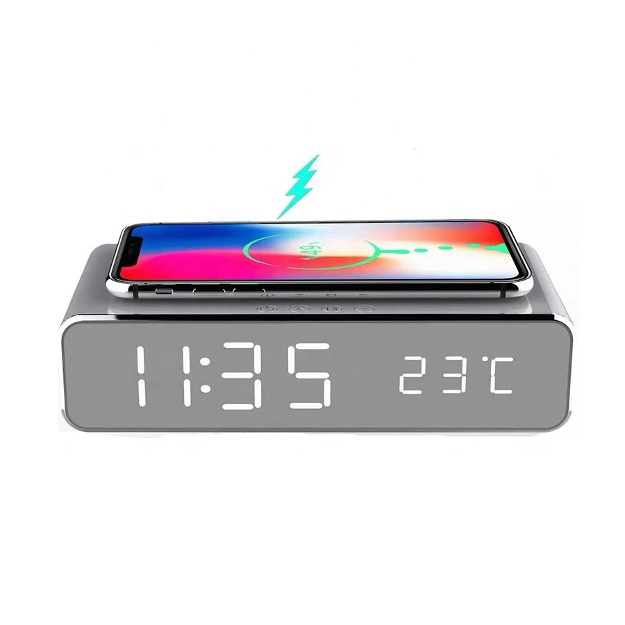 Amazon best seller Wireless charging  Memory function Digital Alarm Clock
