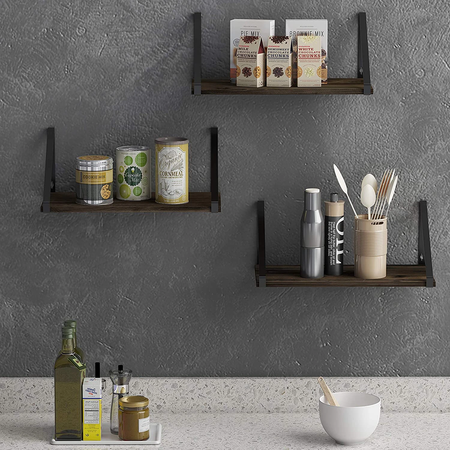 Amazon choice selling durable storage floating shelves home decorative wall storage shelf