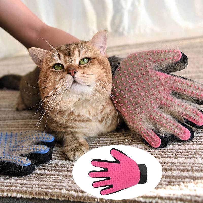 Amazon Hot Custom Silicone Pet Hair Remover Gloves, Pet Deshedding Grooming  Cleaning Glove