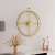 Import Amazon hot sale creative wrought iron Stylish Metal Wall Clock Minimalist nordic Clock from China