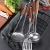 Amazon Stainless steel 304 kitchenware Rosewood Wooden Handle  kitchen utensils