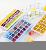 Amazon wholesale Silicone Ice Cube Tray 24cavity Square shape Silicone Ice Cube Mould