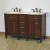 Import American style antique oak double sink bathroom furniture from China