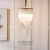 Import American Style Bedroom Decorative Gold Waterfall LED Crystal Glass Pendant light from China
