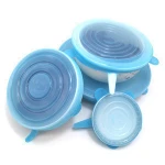 any shape silicone reusable airtight stretch glass cup lids