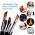 Import Art Angular Paintbrush Set for Acrylic Oil Watercolor 9 Pieces Face And Body Professional Watercolor Brush Set from China