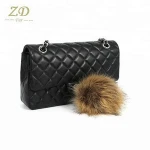 Asia fluffy faux animal fox fur pompon fourrure