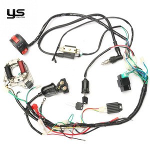 Aut wire harness engine ignition cable kill switch CDI electric wire ATV Electrical system kit