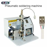 Automatic cleaning full solder joints, multi wire soldering circuit board switch led light sensors aviation plug welding machine