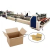 automatic paper feeding corrugated carton box folder gluer machine
