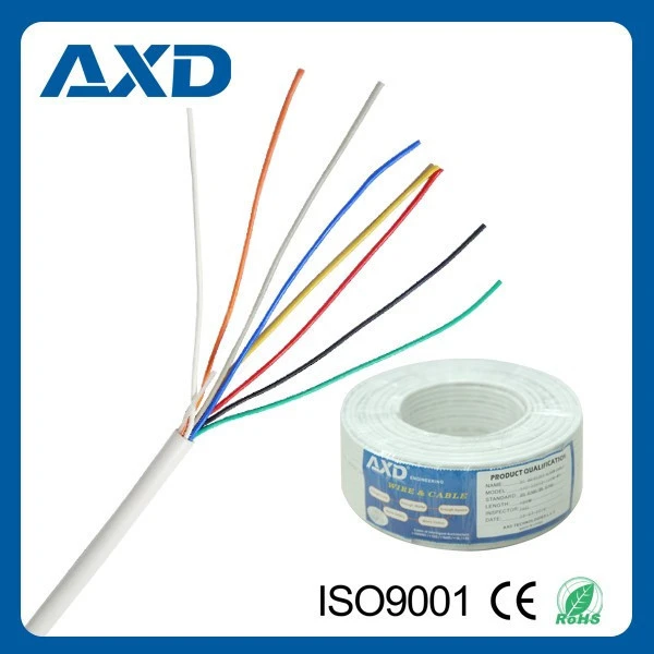 AXD Shenzhen factory price 6 core alarm cable