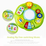 Baby early education intelligent toy light music hand beat drum learning table