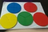 Baby Toys Circular Mathematics Fraction Division Teaching Aids Montessori Board Wooden Toys (not contain the board)