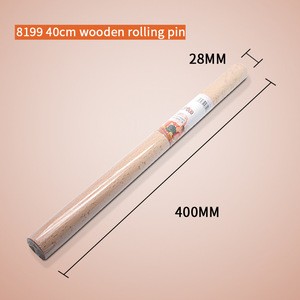 Bakest 28/40 cm Wooden Rolling Pin Cake Pastry Baking Tools