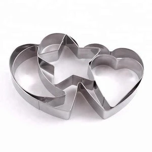 Baking Tools 4pcs Rolling Cookie Cutter 18/0 Stainless Steel Cookie Cutter