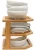 Import Bamboo Wood 3-Tier Corner Kitchen Storage Shelf, 10&quot; x 10&quot; x 9-1/2&quot; from China
