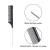 Import Barber Professional Salon Dressing Tool Custom Black Heat Resistant Teasing Comb Pin Tail Stainless Steel Carbon Parting Comb from China