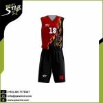 Basketball Team Uniform Best Quality Reversible Jersey Design Team Basketball Uniform Set  100% Polyester Team Uniforms
