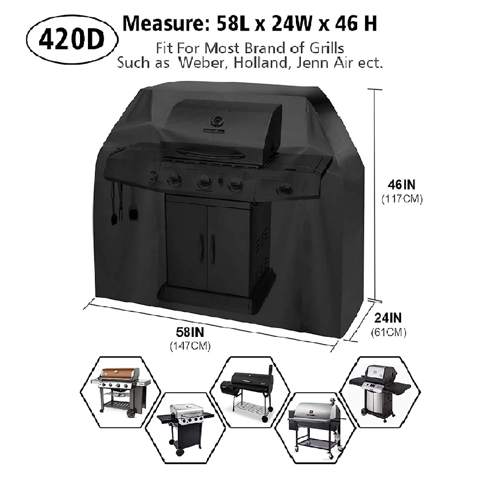 bbq cover portable heavy duty universal small 55 inch 4 burner grill covers waterproof extra large barbecue grill covers outdoor