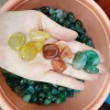 Beat selling red ,green ,yellow agate crystal tumbled stone Reiki Chakra quartz gravel stone