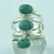 Import Beautiful Turquoise Stone Handmade 925 Sterling Silver Ring Wholesaler India from India