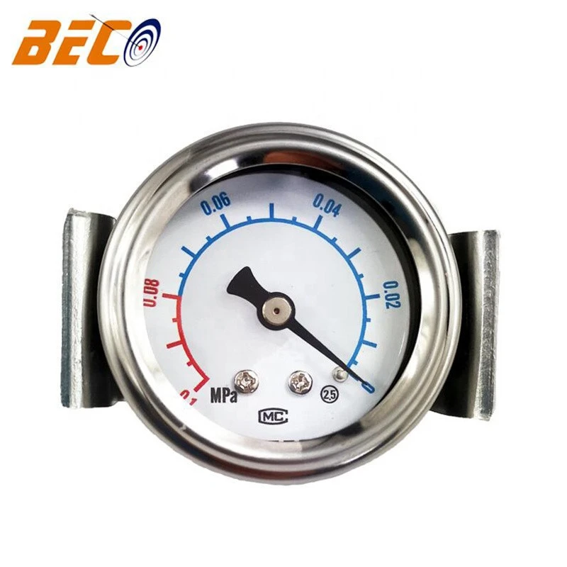 Beco 40mm 0.1Mpa panel vacuum pressure meter panel mounting gauge