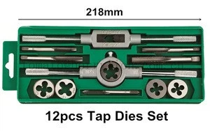 berrylion tools Metric Set Screw Thread Plug Taps Hand Screw Taps With Tap Wrench 12/20/40pcs Set Kit M3 to M12 tap and die set