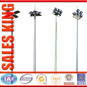 best 25 meter high mast light,round electric pole in china
