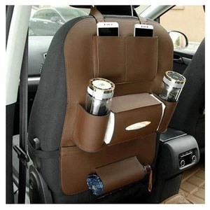 Best Sale PU Leather Car Back Seat Organizers  With divider