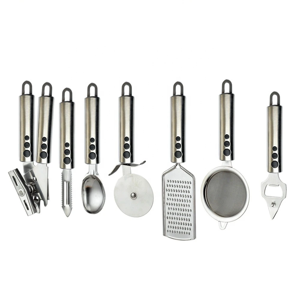 Best Selling Gadgets New Arrival Stainless Steel Cooking Utensils Gadgets Comfortable Kitchen Tools
